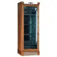 VITRINA REFRIGERADA PARA VINOS - Mod. ENY 420 N NM - ESTÁTICO - TEMPERATURA °C +4/+18 - N. 1 PUERTA ACRISTALADA - ESTRUCTURA EN MADERA COLOR NOGAL - CAPACIDAD LORDA Lt. 382 - ALIMENTACIÓN 220/50Hz MONOFÁSICA - Medidas cm L 65,5 x P 63,5 x H 188