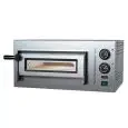 HORNO ELÉCTRICO MECÁNICO PARA PIZZA - Mod. O35/8O - N. 1 cámara - Superficie de cocción con piedras refractarias - Medidas de la cámara cm L 35 x P 35 x 8,5 h - N. Pizzas 1 (Ø cm 30/34) - Potencia 2,2 kW - Homologación CE
