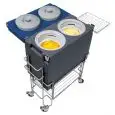 CONTENEDOR ISOTÉRMICO - MOD. COOLBOX - Estructura de polietileno - Tapa de polietileno -  Apto para conservar el Helado hasta 4 horas con la tapa cerrada - Medidas cm L 60 x P 30 x 51,4 H