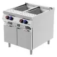 CUECEPASTAS ELÉCTRICO - MOD. CPE92M0 - N. 2 cubas Lt. 40 + 40 - Compartimento neutro con puertas abatibles - Potencia kW 19,2 - Dimensiones: cm L 80 x P 90 x H 90 - CE