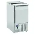 SALADETTE REFRIGERADA DE ACERO INOX - Mod. CR 45 A - ESTÁTICA - GASTRONORM 1/1 (cm 53 x 32,5) - N. 1 PUERTA REFRIGERADA - ENCIMERA DE ACERO INOX ABRIBLE - TEMPERATURA +0º/+8ºC - Dim. cm. L 45 x P 70 x h 89 - CE