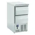 SALADETTE REFRIGERADA DE ACERO INOX - Mod. CRD 45 A - ESTÁTICA - GASTRONORM 1/1 (cm 53 x 32,5 x 15) - N. 2 CAJONES 1/2 REFRIGERADOS- ENCIMERA DE ACERO INOX - TEMPERATURA +0º/+8ºC - Dim. cm. L 45 x P 70 x h 88,7 - CE