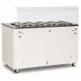 VITRINA PARA HELADO - MOD. CREAM 10 C - TEMPERATURA -20°/-5° C