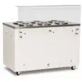 VITRINA PARA HELADO - MOD. CREAM 6 C - TEMPERATURA -20°/-5° C