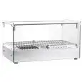 Vitrina expositora calefactada de sobremesa - Mod CRH 55 1 - Base de acero inoxidable – Temperatura +30°/+90°C - Dimensiones cm L 55,5 x P 36,1 x H 31,2