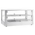 Vitrina expositora calefactada de sobremesa - Mod CRH 70 2 - Base de acero inoxidable – Temperatura +30°/+90°C - Dimensiones cm L 70 x P 40 x H 37,2
