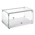 Vitrina expositora neutra - Mod CRN 10 - Base de acero inoxidable - Dimensiones cm L 55,5 x P 36,1 x H 31,2