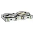 CREPERAS ELÉCTRICAS - Mod. CRP2N - N. 2 Placas de cocción Ø 350 mm cadauno - Alimentación: 400V trifásica - Potencia 2400+2400 W - Homologación CE