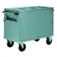 CARRO TÉRMICO BAÑO MARÍA - MOD. CT ARM - Cerrado - Estructura completamente DE ACERO INOX - Cubetas a doble pared aisladas - Alimentación V230 50/60 Hz