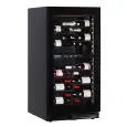VITRINA REFRIGERADA PARA VINOS - Mod. EY120I2VD NL - VENTILADA - TEMPERATURA +2°/+12°C / +12°/+20°C - N. 1 PUERTA ACRISTALADA - CAPACIDAD LORDA Lt. 270 - Potencia W 115 - Alimentación monofásica - Medidas cm L 59,5 x P 69 x H 120