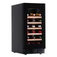 VITRINA REFRIGERADA PARA VINOS - Mod. EY37I1VD NL - VENTILADA - TEMPERATURA +2°/+20°C - N. 1 PUERTA ACRISTALADA - CAPACIDAD LORDA Lt. 88 - Potencia W 80 - Alimentación monofásica - Medidas cm L 38 x P 57,3 x H 82