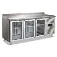 Mesa refrigerada modelo CXF 3200 TNG CON ALZATINA, temperatura -2°C / +8°C, capacidad bruta 358 Lt, dimensiones exteriores 1795 x 700 x 960 mm.