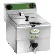 FREIDORA ELÉCTRICA CON GRIFO DE SOBREMESA - MOD- MFR10R - CAPACIDAD CUBA DE ACEITE Lt. 10 - ALIMENTACIÓN V 230/50-60Hz MONOFÁSICA - POTENCIA kW 3,50 - MED.Cm L 30 x A 48 x h 35 - Homologación CE