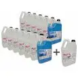 Detergente, 12 bidones de 6 kg y Abrillantador, 2 bidón de 5 kg