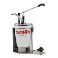 Máquina Llenadora sin aguja caliente - Mod. DISPENSER NUTELLA RISC S/AGO - Ideal para tarro de nutella Ferrero de 3 kg - Erogación regulable de 12 hasta 20 gramos - Temperatura hasta 35° C -  Dimensiones cm L 29 x P 16,5 x 42 h