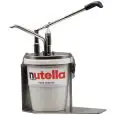 Máquina Llenadora sin aguja - Mod. DISPENSER NUTELLA S/AGO - Ideal para tarro de nutella Ferrero de 3 kg - Erogación regulable de 12 hasta 20 gramos - Dimensiones cm L 30 x P 17 x 37 h