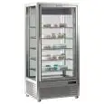 VITRINA EXPOSITORA EN ISLA REFRIGERADA PARA PASTELERÍA Y HELADERÍA - MOD. DIVA 651 BTV BIS - Temp. °C +5/-18 - Alimentación monofásica - Potencia W 560 - CAPACIDAD: 650 LT - REFRIGERACIÓN VENTILADA - Medidas cm L 90 x P 68 x h 187,5 - PESO KG 207