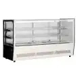 Vitrina expositora caliente con capacidad de 105 litros y temperatura de +30 a +80 °C Klimaitalia FNJ70