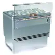 VITRINA PARA HELADOS EN CUBETAS CILÍNDRICAS - MOD. DOLCE VITA 8 LUXE - Capacidad LT. 305 - Temperatura -5°/-20° - Medidas cm. A 110,5 - x F 80,7 - x h 103 - Homologación CE -