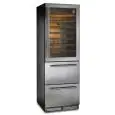 Vitrina refrigerada para vino bizona con capacidad Lt 425 y temperatura de +2° / +20 ° C / 0° / +15 ° C Klimaitalia DW 190 SILVER