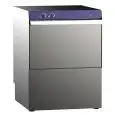 LAVAVASOS MECÁNICO DE ACERO INOX AISI 304 - Mod. G 35 GEM - PASO ÚTIL MÁXIMO cm 22 - CESTA CUADRADA cm 35 x 35 - CICLO 120" - DOSIFICADOR DE ABRILLANTADOR - Medidas totales cm L 41,5 x P 46,5 x h 59,5