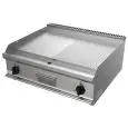 PLANCHA FRY TOP ELÉCTRICA DE SOBREMESA - MOD. G7NUP2DDO - N. 2 zonas de cocción - PLANCHA 1/2 LISA 1/2 RAYADA - Potencia kW 10,8 - Medidas: cm A 80 x F 70 x H 25 - Homologación CE