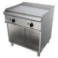 PLANCHA FRY TOP A GAS - MOD. G7NUQ2DCT - PLANCHA RAYADA - Armario abierto - N. 2 zonas de cocción - Potencia kW 12 - Medidas: cm A 80 x F 70 x H 85 - Homologación CE