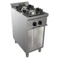 COCINA A GAS 2 FUEGOS - MOD. G7NURG2DC1M1G - Armario abierto - Potencia kW 12 - Medidas: cm A 40 x F 70 x H 85 - Homologación CE