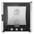 HORNO ELÉCTRICO MIXTO DE CONVECCIÓN Y VAPOR - Cod. EASY6E - PARA GASTRONOMÍA, PANADERÍA Y PASTELERÍA - Capacidad bandejas n. 6 cm 60x40 o GN 1/1 - Potencia kW 10,7 - Alimentación 230/400 V 50/60 Hz - Temperatura max °C 270 - Medidas exteriores cm. L 85 x 
