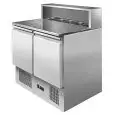 Saladette e banco pizza refrigerato in acciaio inox Atosa ESL3834-GR