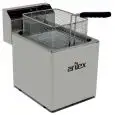 Freidora eléctrica de sobremesa - mod. EVO10 - Capacidad: 10 l - Potencia total: 3,5 kw - Monofásica 220v - Dimensiones A 265 x F 495 x H 325 mm - Peso 10 kg - CE