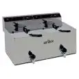 Freidora eléctrica de sobremesa - mod. EVO1212G - Capacidad: 12+12 l - Potencia total: 4,5+4,5 kw - Monofásica 220v - Dimensiones A 695 x F 495 x H 325 mm - Peso 30 kg - CE