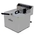 Freidora eléctrica de sobremesa - mod. EVO12 - Capacidad: 12 l - Potencia total: 4,5 kw - Monofásica 220v - Dimensiones A 355 x F 495 x H 325 mm - Peso 14 kg - CE