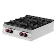 COCINA DE GAS DE SOBREMESA - MOD. FA092T0 - N. 4 fuegos - Con llama piloto - Dimensiones: cm L 80 x P 90 x H 24 - CE