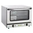HORNO ELÉCTRICO DE CONVECCIÓN - Mod FD21 - Para gastronomía - Estructura de acero inoxidable - Capacidad para 3 bandejas GN 1/2 (cm 32,5x26,5) - Potencia 2100 W - Alimentación monofásica - Dimensiones cm L 50,3 x P 47,5 x H 38