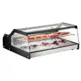 Expositor refrigerado de mostrador para pescado - Mod FISHOW 100 - 1 estante de vidrio de 99,3 x 28 cm - Potencia 165 W - Volumen neto 148 litros - Dimensiones L 101,4 x P 87,4 x H 41,9 cm - Peso 56 kg