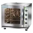 HORNO A GAS DE CONVECCIÓN - Mod FN423G - Para gastronomía - Estructura de acero inoxidable - Capacidad 4 bandejas GN 2/3 (35,4x32,5 cm) - Potencia 4000 W - Dimensiones cm L 62 x P 64,5 x H 61,5