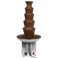 FUENTE DE CHOCOLATE PROFESIONAL - Mod. F5 - Estructura de acero inox - Capacidad Kg 8 - Potencia W 310 - Alimentación monofásica - Medidas cm  ø 37 x 80h