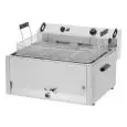 FREIDORA ELÉCTRICA DE SOBREMESA PARA PASTELERÍA CON GRIFO - Mod. FPR 16 - Capacidad de las cubas Lt. 16 de aceite - Potencia kW 9 - Alimentación trifásica - Dimensiones cm L 53,5 x P 43,5 x 39,5h - CE