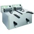 FREIDORA ELÉCTRICA CON GRIFO - Mod. FR88R - CAPACIDAD CUBA 8+8 LT DE ACEITE - Alimentación monofásica - Homologación CE