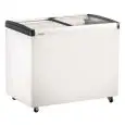 Frigorífico y congelador tipo arcón - Mod FRC 300 PFF - Capacidad neta 244 L - Capacidad bruta 336 L - Potencia 240 W - Dimensiones interiores L 88,3 x P 50,5 x H 64,5 cm - Dimensiones exteriores L 103,4 x P 65,3 x H 90 cm - Peso 48 kg - Accesorios inclui