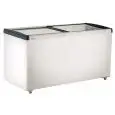 Mueble frigorífico y congelador tipo arcón - Serie FRC - Refrigeración estática - Puertas correderas de vidrio - Temperatura 0°/+10°C / 0°/-18°C
