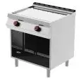 PLANCHA FRYTOP ELÉCTRICA - MOD. FTE72MD - Placa Lisa - Compartimento abierto - Potencia kW 10,8 - Dimensiones: cm L 80 x P 70 x H 90 - CE
