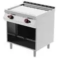 PLANCHA FRYTOP DE GAS - MOD. FTG72MD - Placa Lisa - Compartimento abierto - Potencia kW 14 - Dimensiones: cm L 80 x P 70 x H 90 - CE