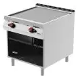 PLANCHA FRY TOP DE GAS - MOD. FTG92MA - Placa lisa - Compartimento abierto - Potencia kW 18 - Dimensiones: cm L 80 x P 90 x H 90 - CE