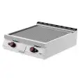 PLANCHA FRY TOP DE GAS DE SOBREMESA - MOD. FTG92TB - Placa acanalada - Potencia kW 18 - Dimensiones: cm L 80 x P 90 x H 24 - CE