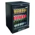 EXPOSITOR VITRINA REFRIGERADO DE CHAPA BARNIZADA Y ALUMINIO - PARA BEBIDAS - Mod. G-BC1PB87 - VENTILADO - CAPACIDAD Lt 129 - N. 1 PUERTA DE CRISTAL - TEMPERATURA +2°/+8°C - Medidas cm A 60 x F 53,5 x h 87 - CE