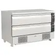 CÓMODA REFRIGERADA CON RUEDAS - GN1/1 - DOBLE VENTILACIÓN - Temp + 1°C / +4°C / -18°C / -21°C - Modelo G-CBR23