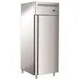 Armario frigorífico en acero inox AISI 201 - Mod G-GN650TN FC - Gastronorm 2/1 (cm 65 x 53) - Ventilado - N 1 puerta - Capacidad Lt 650 - Temperatura +2° /+8° C - Medidas cm L 74 x P 83 x 201 H