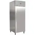 Armario frigorífico en acero inox AISI 304 - Mod G-UGN650TN - Ventilado - Clase energética A - Gastronorm 2/1 (65 x 53 cm) - 1 puerta - Capacidad bruta de 560 litros - Temperatura de -2°C a +8°C - Medidas cm L 74 x P 87,5 x 209 H